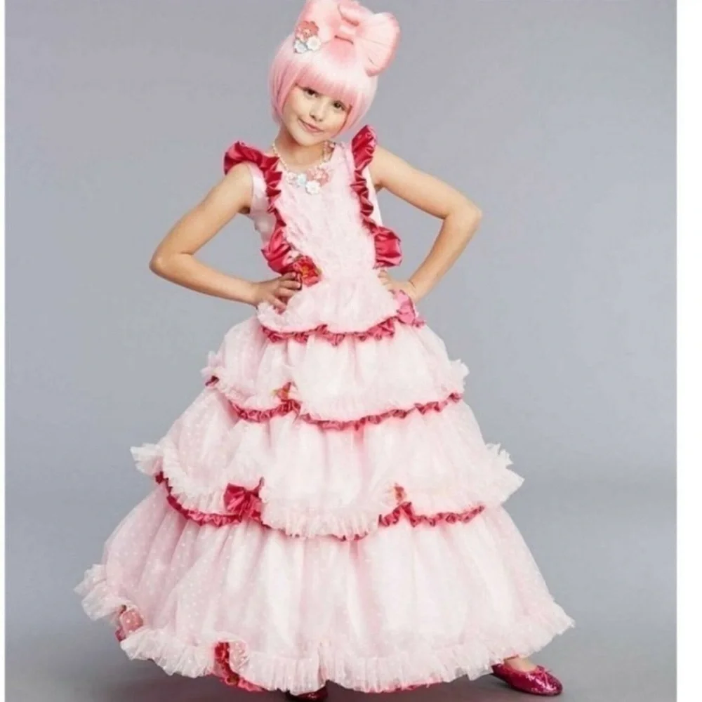 Girls 14 Chasing Fireflies Harajuku Lovers Cherry Blossom costume K Pop pink EUC